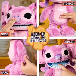 Інтерактивна м'яка іграшка Стич Ангел Disney Stitch Ultimate Angel Interactive 17 Plush 100 Sounds Just Play 31236 - мініатюра 7