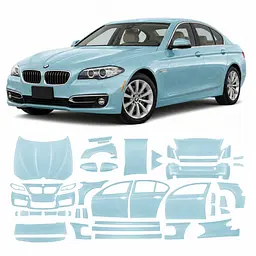 Антигравійна захисна бронеплівка за лекалами для BMW 5 Series F10 facelift 2013-2017 - повний кузов