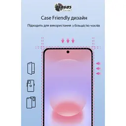 Скло захисне Dengos Samsung Galaxy A37 / A57 / S25 FE Black 2 pcs (DG-TG2P-96) - мініатюра 3