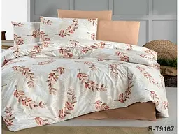 Комплект постільної білизни з компаньйоном (R-T9167) Євро TAG tekstil pbe0036599 - мініатюра 2