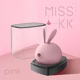 Вакуумний стимулятор із вібрацією KissToy Miss KK Розовий - мініатюра 10