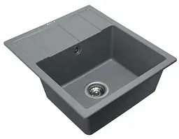 Кухонна мийка Platinum 5851 ARIA матова Сірий мусон (SP000033274) - мініатюра 2