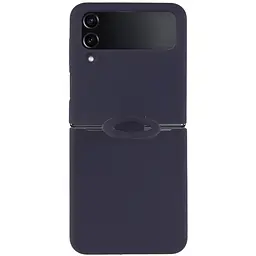 Чохол Foldables Silicone Cover Lakshmi (AAA) для Samsung Galaxy Z Flip4 Темно-синій / Midnight blue - мініатюра 2