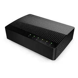 Комутатор (світч) Tenda SG105 (Чорний, 5 LAN портів, 10/100/1000 Мбіт/с)