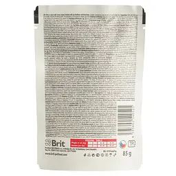 Беззерновий вологий корм для кішок Brit Care Cat pouch пікантний лосось 85 г - мініатюра 2