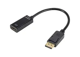 Адаптер STLab DisplayPort Male - HDMI 4K Ultra HD Female, черный - миниатюра 1