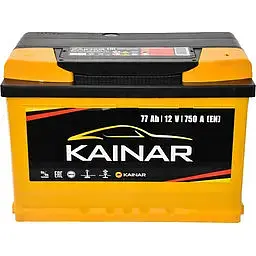 Акумулятор Kainar Premium 77Ah Ев (-/+) 750EN 277x175x190 мм