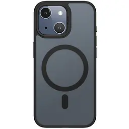TPU+PC чохол Blueo Skin Friendly Frosted with MagSafe для Apple iPhone 15 (6.1) Чорний / Black
