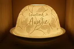 Nordic Lights Lovelistes Auntie Bone Порцеляновий свічник з абажуром для чаю, подарунок 62352 - мініатюра 2