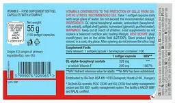 Вітамін E BiotechUSA Vitamin E 100 капсул - мініатюра 2
