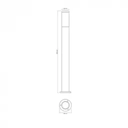 LED Світильник архітектурний AR09061B IP54 VIDEX GU10 - мініатюра 5