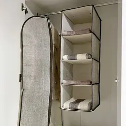 Органайзер підвісний Handy Home, 4 секції, 28x28x80 см, сірий (ESH34) - мініатюра 2