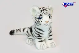 М'яка іграшка Hansa Дитинча білого тигра Hansa, висота 16 см