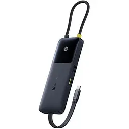 Перехідник - мультиадаптер - хаб Baseus OS Dual Fast Charging 6-in-1 (B0007090)