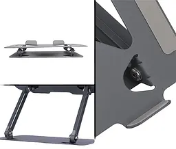 Підставка для ноутбука Laptop Stand 10-17" Aluminum Alloy Media-Tech - мініатюра 6