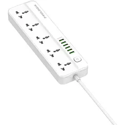 Фільтр живлення ProLogix Premium 2.5 кВт, 5 розеток, 6 USB AUTO ID, 2 м, білий (PR-SC5614W)