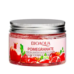 Нічна освіжаюча маска для обличчя гелева Bioaqua Pomegranate Fresh Water BQY6049