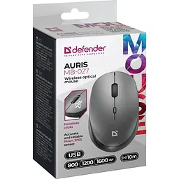 Миша Defender Auris MB-027 Grey (52029) [128110] - мініатюра 5