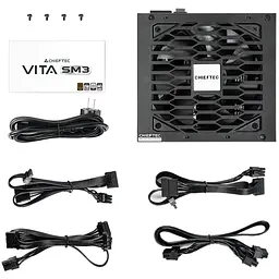 Блок живлення 750W Chieftec VITA SM3 BPX-750-C ATX 3.1 120mm, 80+ Bronze, Semi modular, Retail - мініатюра 7