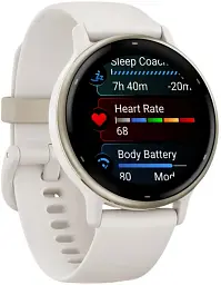 Смарт-годинник Garmin Vivoactive 5 Cream Gold Aluminum Bezel with Ivory Case and Silicone Band (010-02862-11/5B) - мініатюра 6