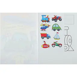 Розмальовка Zibi Baby Line Транспорт з наліпками 8 сторінок (ZB.16003) - мініатюра 2