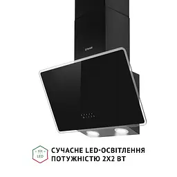 Витяжка декоративна похила PERFELLI VICCO 5HM NERO - мініатюра 4
