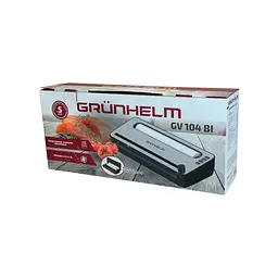 Побутовий вакууматор Grunhelm GV 104 BI ширина герметизації 2 мм пакувальник для сухих вологих харчових продуктів Сірий - мініатюра 9