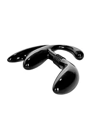 Стимулятор простати Apollo Curved Prostate Probe, 11.5 см чорний - мініатюра 2