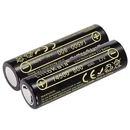 Акумуляторна батарея LiitoKala Lii-14A 14500 / 3.7V / 0.5A / 800 mAh - мініатюра 2