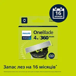 Змінне плаваюче лезо Philips OneBlade 360 4 шт. (QP440/50) - мініатюра 3