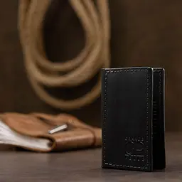 Шкіряний компактний картхолдер Grande Pelle 11397 чорний - мініатюра 7