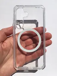 Оригінальний протиударний чохол для Samsung Galaxy S24 (S921) Itskins Ultra Hybrid MagSafe Прозорий - мініатюра 5