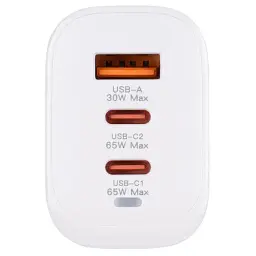 Зарядное устройство для XoKo 2xUSB-C PD65W + 1xUSB QC3.0 GaN white (XK-QC-630) - миниатюра 8