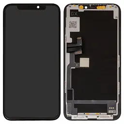 Дисплей для iPhone 11 Pro, чорний, з рамкою, ., без мікросхеми, (OLED), GX OEM hard