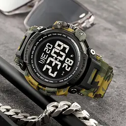 Наручний годинник чоловічий 2422CMGN Camo Green Skmei acs0029931 - мініатюра 5