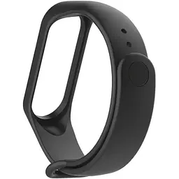 Силіконовий ремінець BeCover для Xiaomi Mi Band 3/4 Black (704126) - мініатюра 2