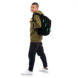 Рюкзак GoPack Teens 162M-4 Чорний (GO26-162M-4) - мініатюра 19