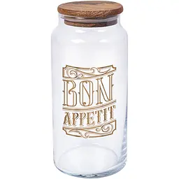 Банка HEREVIN Bon Appetit з дерев. кришкою 1.4 л (232006-147)