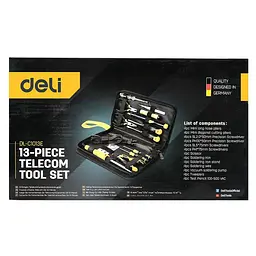 Набір інструментів для електриків 13 шт. Deli EDL-C1013E - мініатюра 4