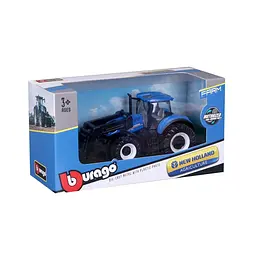 Дитяча іграшка Трактор New Holland T7.315 Bburago 18-31632 з фронтальним навантажувачем - мініатюра 6