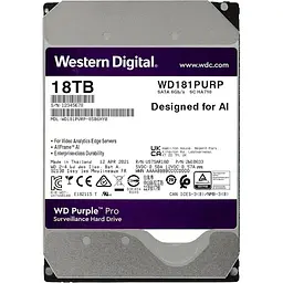 Жорсткий диск 3.5` WD Purple Pro 18TB SATA 512MB (WD181PURP) [141172] - мініатюра 3