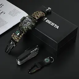 Подарунковий набір Besta Box Military Set з компасом Темно-зелений (3360) - мініатюра 8