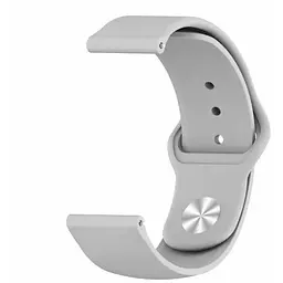 Ремінець Silicone 20 mm Watch Active/Galaxy S4 42 mm/Gear S2/Xiaomi Amazfit Сірий