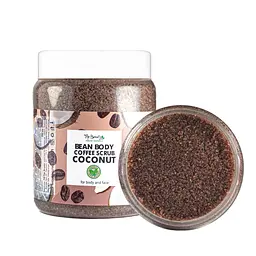 Скраб для обличчя та тіла Top Beauty Coffee Coconut з ароматом кави та кокосовою олією 250 мл