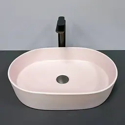 Умивальник VBI Verona 50 pink matt накладний VBI-011316, Цветной - мініатюра 2