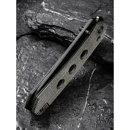 Ніж складаний туристичний Civivi Vision FG, (8.9 см) Nitro-V / Micarta темно-сірий - мініатюра 15