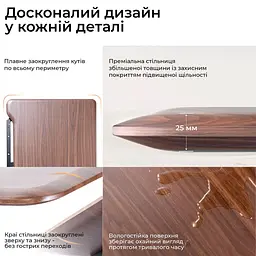 Геймерський стіл Sihoo D07 1.6m Walnut/Black (D07B-101/D07J-101-AB) - мініатюра 5