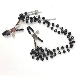 Затискач для сосків Art of Sex - Nipple clamps Sexy Jewelry Black - мініатюра 2