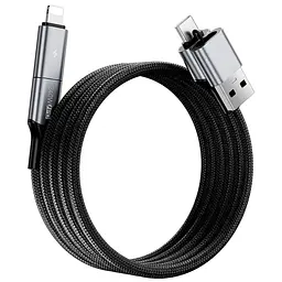 Дата кабель WIWU C077 Cyberlink Type-C to Lightning 27W 1 м Silver - мініатюра 5