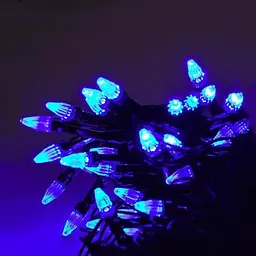 Гірлянда світлодіодна Конус 240 LED гірлянда 5х0.6м від мережі Новорічна гірлянда для прикрашування будинку Синя - мініатюра 2